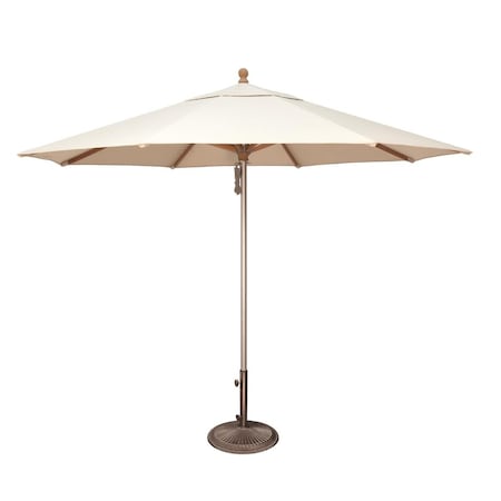 Simply Shade SimplyShade Ibiza 11 ft. Sunbrella Wood & Aluminum Umbrella White SSUWA811SS-A5404